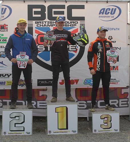 Sam Davies, winner in the under 23 class on Sunday