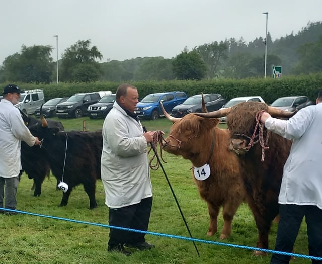 Wet and windy start to Aberystwyth & Ceredigion County Show