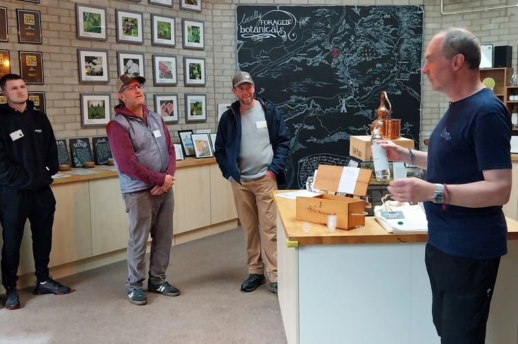 Danny Cameron welcomes visitors to Dyfi Distillery