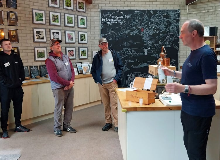 Danny Cameron welcomes visitors to Dyfi Distillery