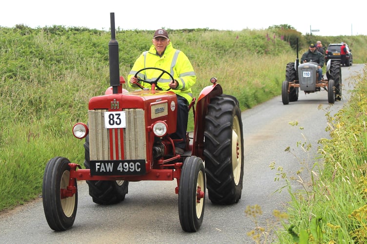 Les Jones of Llanon with his International B414 organisers