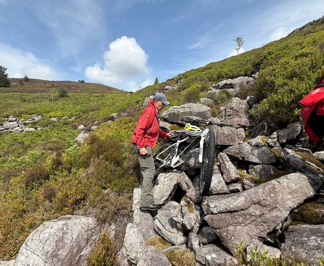 Mountain biker rescued in Dolgellau after getting lost