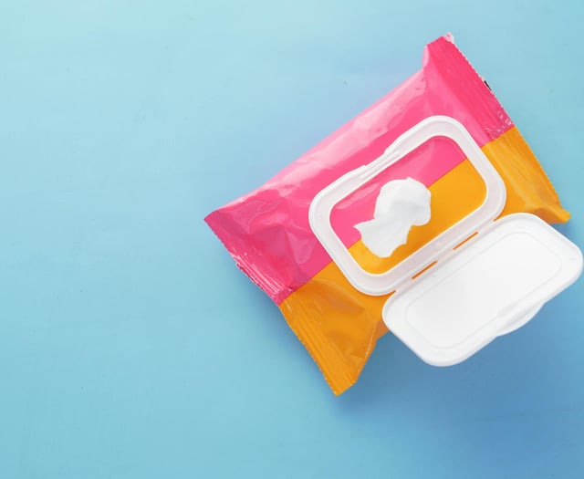 Wet wipes containing plastic will be banned in Wales next year