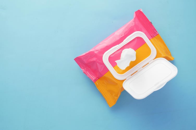 Wet wipes containing plastic will be banned in Wales next year