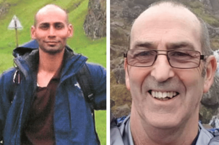 Shayne Colaco, 33, left, and David Brookfield, 65, right. Photos: North Wales Police
