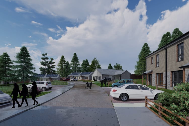 What the new houses will look like. Image: ClwydAlyn