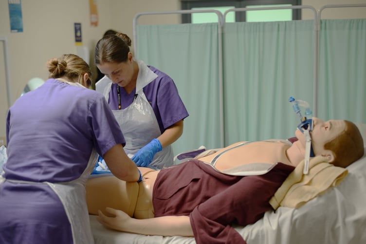 Sharon Daniel, Executive Director of Nursing, Quality and Patient Experience at Hywel Dda University Health Board said: “This scenario has given the next generation of nurses being trained at Aberystwyth University’s Healthcare Education Centre a very valuable experience. Hopefully the learning they have taken from this will stand them in good stead if and when they face this type of incident in real life.”