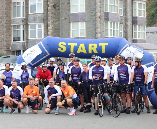 Cyclists raise £35,000 for MND on Barmouth to Yarmouth ride