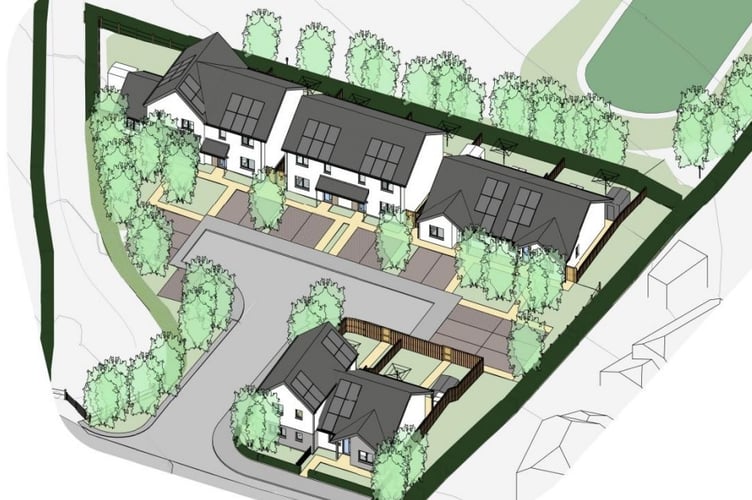 Affordable homes plan at Aberdaron. Photo: Gwynedd Council plans