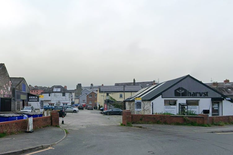 Ciminera was working on the roof of Harvst on Morgan Street, Cardigan