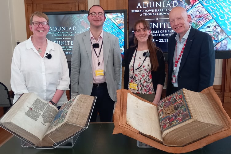 Dr Suzanne Paul, Dr Harry Spillane, Dr Flavia Fiorillo and Dr Rhodri Llwyd Morgan. Photo: Julie McNicholls Vale