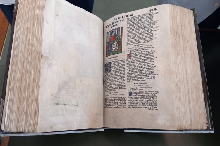 This copy is thought to have been for Thomas Cromwell. Photo: Julie McNicholls Vale
