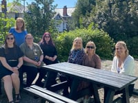 Outdoor furniture for Child Health Department staff