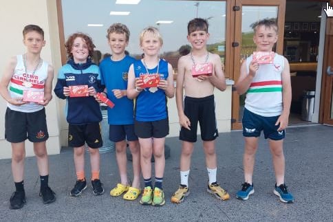 Year 5 and 6 boys who completed all races