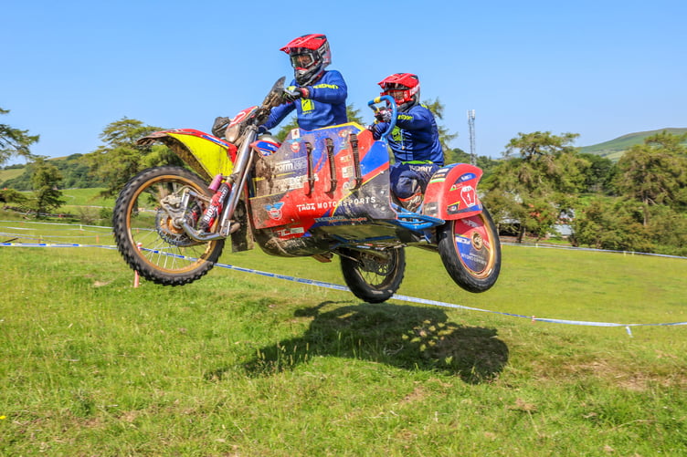 Alun Davies and James Ferguson take to the air