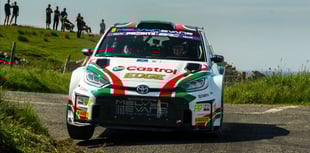 Meirion Evans battles to second place at Donegal International Rally