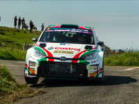 Meirion Evans battles to second place at Donegal International Rally