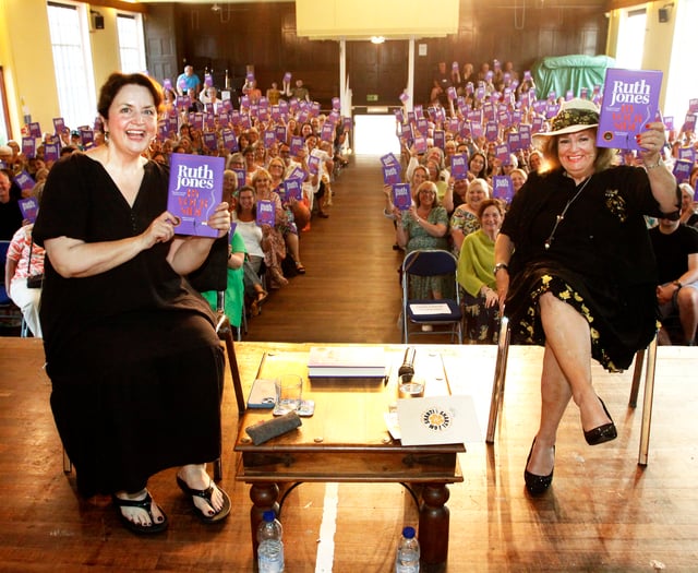 Ruth Jones and Gillian Elisa in Aberaeron