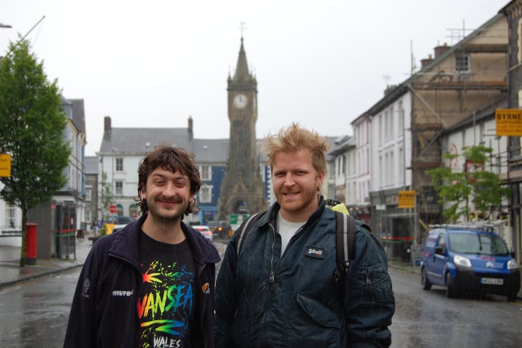 Jenő Davies and Iolo Walker, the artists behind the new film interrogating belonging and life in a valley that war planes make their playground