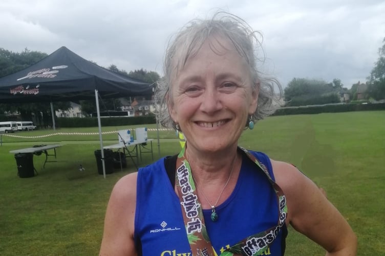 Heather Webster at Offa's Dyke