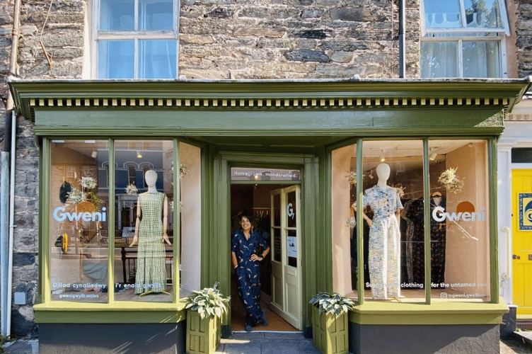 Gweni Gwyllt is the new shop on Machynlleth high street launched by entrepreneur Rachel Burgess