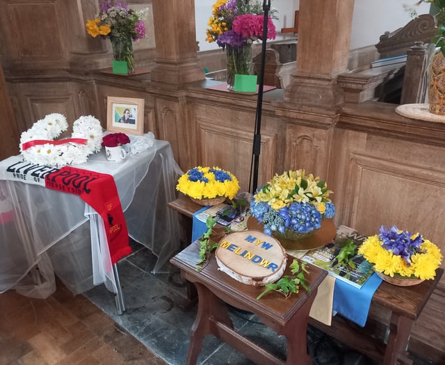 Capel Bangor's floral church celebration
