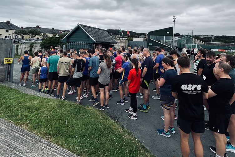 The start of the first AbeRAStwyth 5K