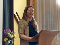 Manon Ros captivates Llanegryn event