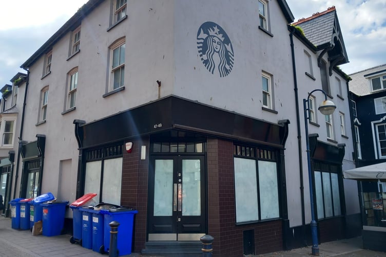 Starbucks on Great Darkgate Street, Aberystwyth, on Monday, 30 June. Photo: Julie McNicholls Vale