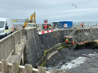 One Aber sinkhole to close this week as the other left wide open