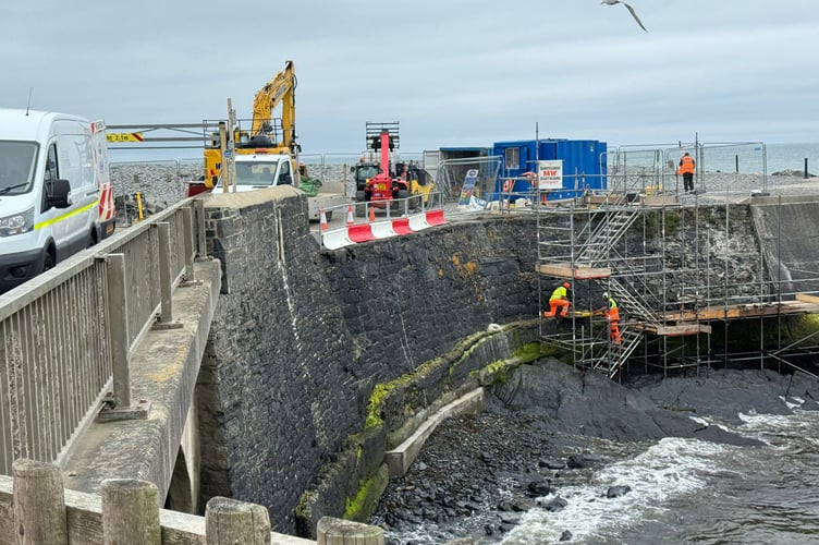 Work is currently taking place to repair the new sinkhole