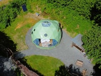 Aberdyfi holiday site opens dome accommodation