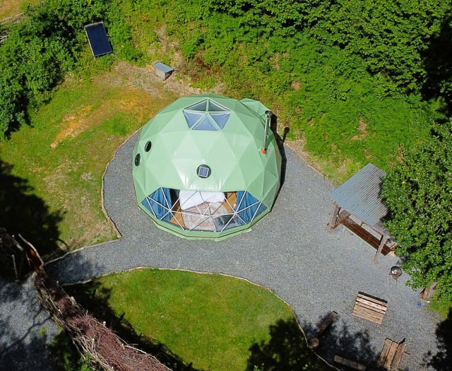 Aberdyfi holiday site opens dome accommodation