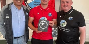 Blaenau Ffestiniog's player of the season signs for Pwllheli