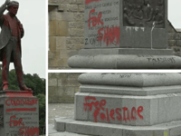 Man arrested after David Lloyd George statue vandalised