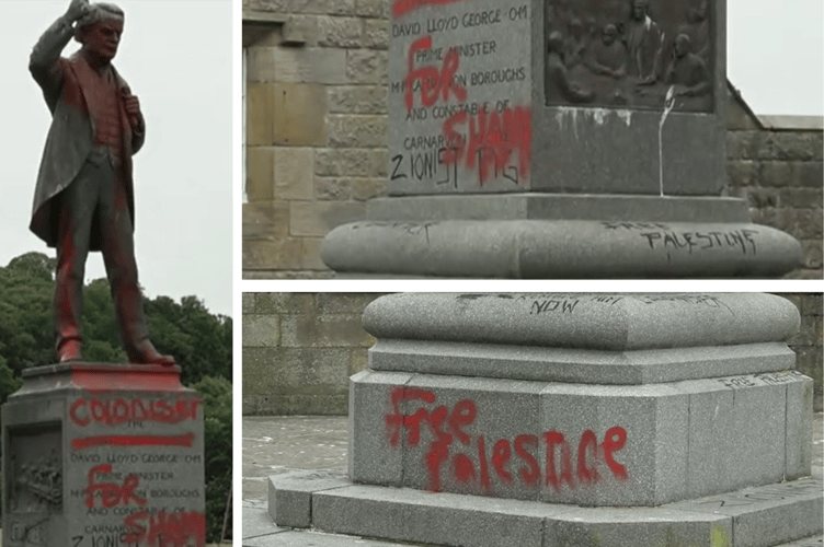 Screenshots of statue from BBC video