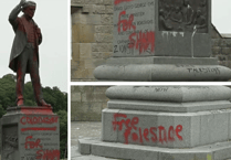 Man arrested after David Lloyd George statue vandalised