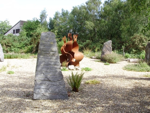 The peace garden at Greenham Common.