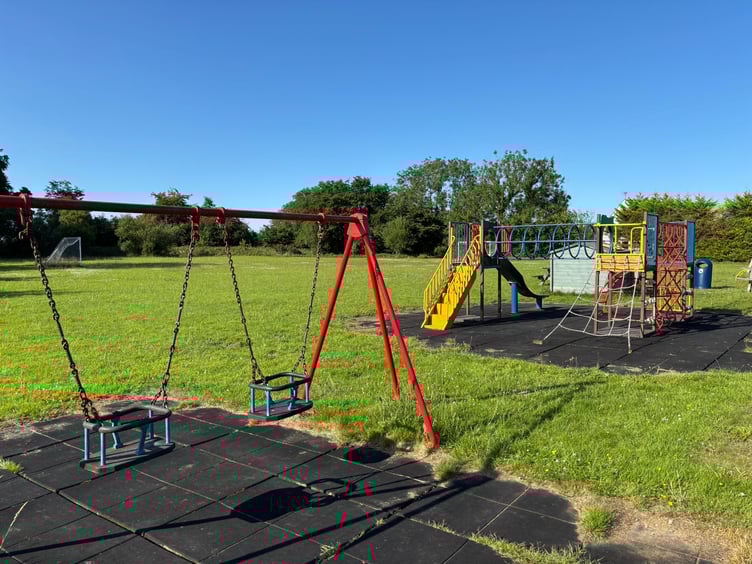 The playing field in Beulah, which lies adjacent to the former village primary school