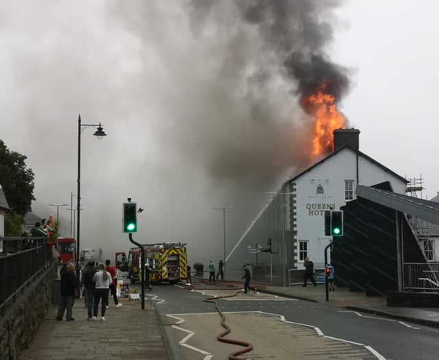 Fire at Blaenau Ffestiniog hotel