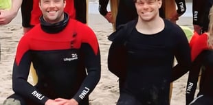 RNLI lifeguarding brothers rescue man in upturned kayak