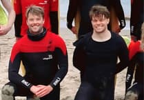RNLI lifeguarding brothers rescue man in upturned kayak
