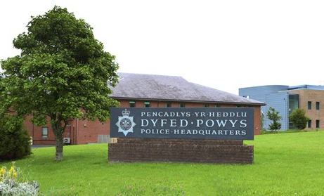 Dyfed-Powys Police headquarters in Carmarthenshire