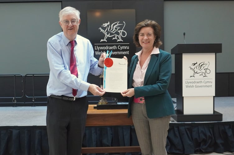 Welsh language and Education Bill sealing ceremony