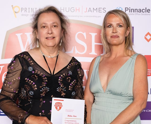 ‘Inspirational’ charity nurse Helen receives award