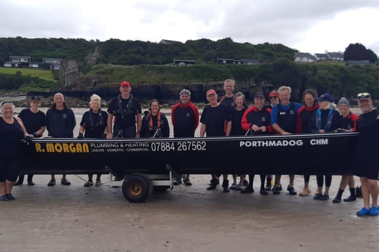 MYC Porthmadog competed in the final Welsh Sea Rowing Northern League races at Meolfre