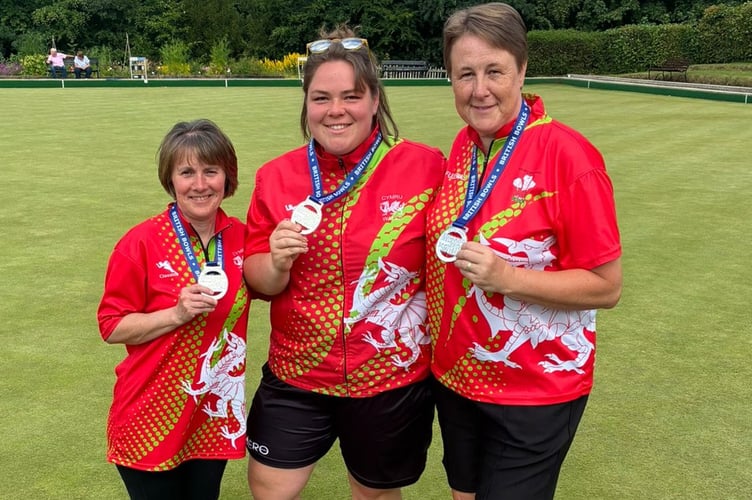 Anwen Butten MBE, Carolyn James and Alis Butten