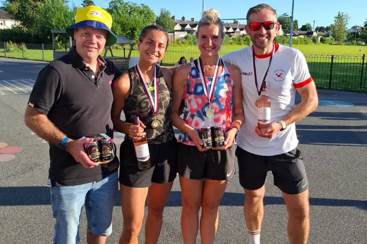 Simon Hall, Carwyn Davies and Eleri Rivers  at Ras y Porthmyn