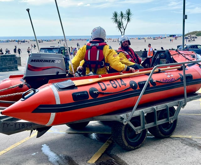 Barmouth RNLI called to rescue children in difficulty in the sea