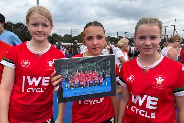 Nel Pughe, Polly Richards and Evie Hodges